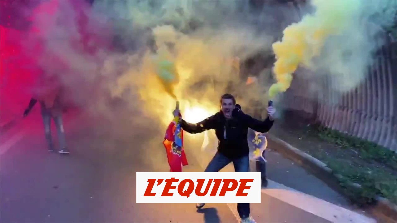 L'incroyable ambiance mise par les supporters - Foot - L1 - Lens