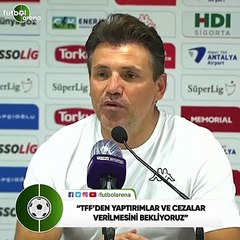 Tamer Tuna: "TFF'den yaptırımlar ve cezalar verilmesini bekliyoruz"