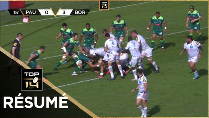 TOP 14 - Résumé Section Paloise-Union Bordeaux-Bègles: 29-24 - J5 - Saison 2020/2021