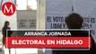 Cubrebocas, caretas y urnas electrónicas: elecciones en Hidalgo