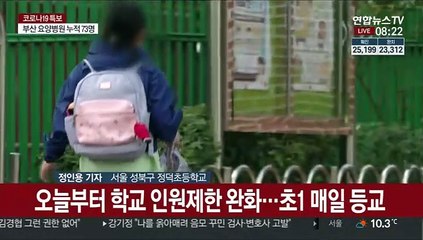 오늘부터 등교 확대…초1 매일 학교 간다