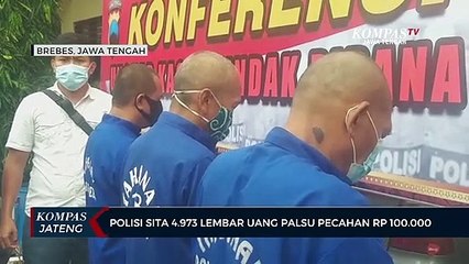 Polisi Sita 4.973 Lembar Uang Palsu Pecahan Rp 100.000