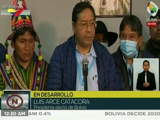 Luis Arce: Vamos a gobernar para todos los bolivianos