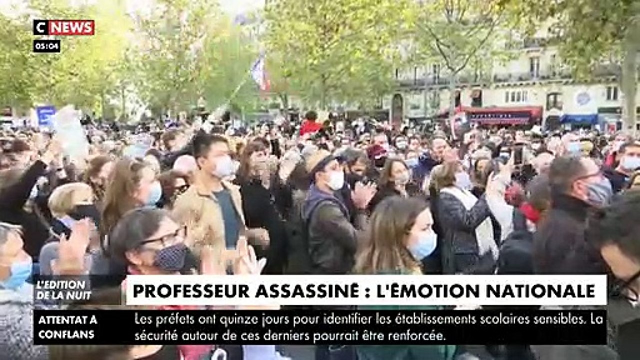 Professeur décapité : Résumé de la journal d'hommage à Samuel Paty à travers la France