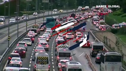 İstanbul'da trafik yoğunluğu