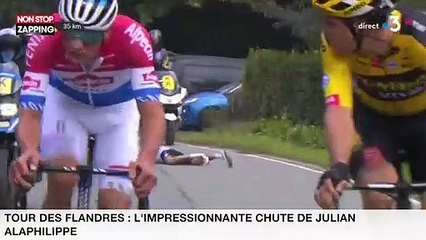 Tour des Flandres : L’impressionnante chute de Julian Alaphilippe (vidéo)