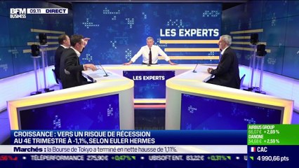 Les Experts : Vers un risque de récession au 4ème trimestre selon Euler Hermès - 19/10