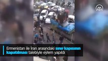 Ermenistan ile İran arasındaki sınır kapısının kapatılması talebiyle eylem yapıldı