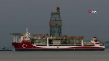 Kanuni Sondaj Gemisi, Karadeniz’deki sondaj faaliyetlerine katılmak İstanbul Yenikapı açıklarında demir aldı