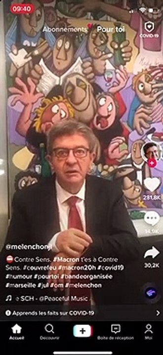 Melenchon sur Tik Tok: "T'es à contresens Macron, C'est pas la capitale, c'est Marseille bébé!"