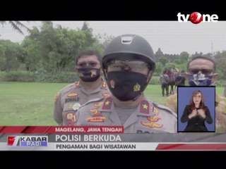 Polisi Berkuda Siap Amankan Kawasan Wisata Borobudur