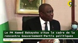 Elecion présidentielle 2020 - Le premier ministre Hamed Bakayoko situe le cadre de la rencontre gouvernement -partis politique