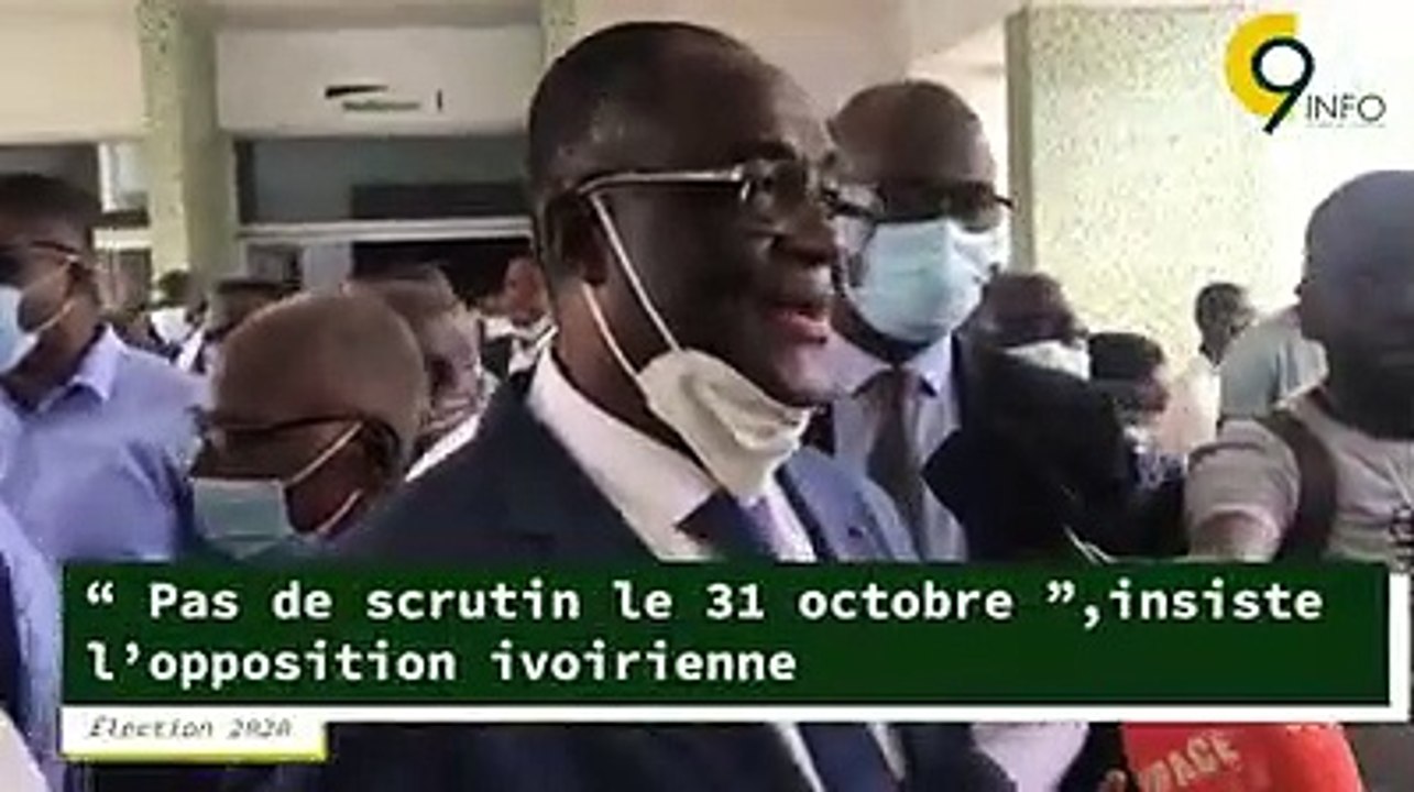 Election 2020 - Pas de scrutin le 31 octobre insiste l’opposition ivoirienne