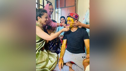 Kangana Ranaut के भाई अक्षत की शादी की रस्में हुई शुरू, ऐसे हुई शुरुआत | Boldsky