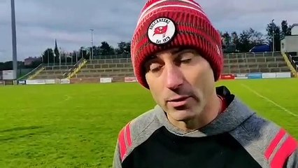 Rory Gallagher gives his reaction after Derry win