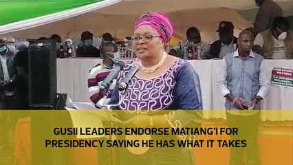 Gusii leaders endorse Matiangi for Presidency saying he has what it takes. -