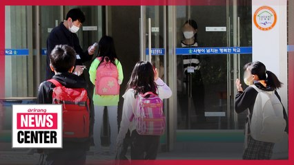 1st grade elementary school students back at school every weekday