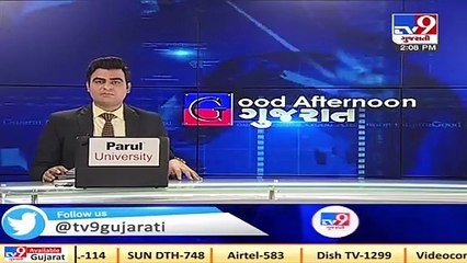 Truck gets stuck in deep pit in Varachha, Surat _ Tv9GujaratiNews