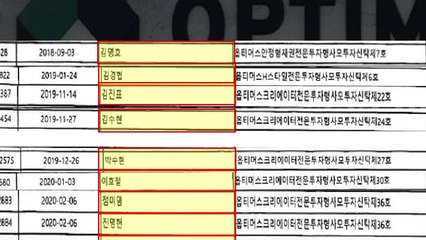 국민의힘, 옵티머스 투자자 명단 공개...여권 당사자들 "동명이인" 부인 / YTN