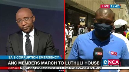 ANC members march to Luthuli House