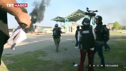 Ermenistan gazetecilerin bulunduğu bölgeyi de vurdu