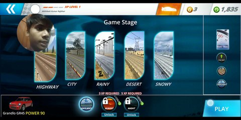 Racing car game is very good .