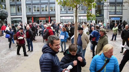 #QUERDENKEN 762 Lörrach - 01 - Eröffnung - Neuer Marktplatz, 10.10.2020