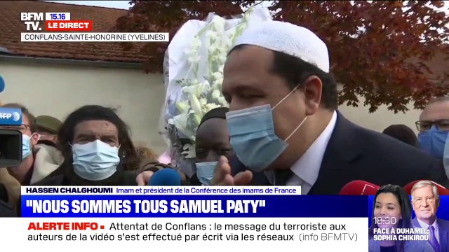 Hassen Chalghoumi, président de la Conférence des imams de France: Nous sommes tous Samuel Paty, c'est un martyre de la liberté