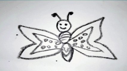 How to draw butterfly