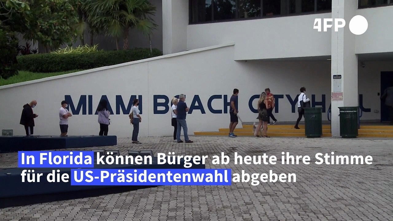 Stimmabgabe in Florida hat begonnen
