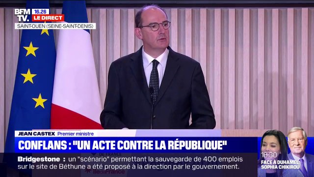 Jean Castex sur l'attentat de Conflans-Sainte-Honorine: Dès ce matin, des opérations policières ont été diligentées