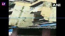 Mumbai Rain Updates: दादर परिसरात इमारतीचा भाग कोसळला; पाहा थरारक व्हिडिओ