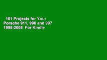 101 Projects for Your Porsche 911, 996 and 997 1998-2008  For Kindle