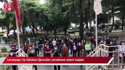 Cerrahpaşa Tıp Fakültesi öğrencileri yemekhane eylemi başlattı