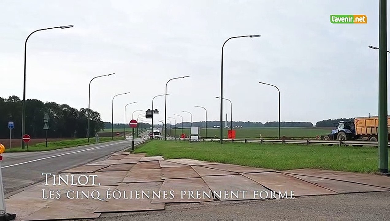 Cinq éoliennes prennent forme à Tinlot