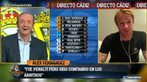 Alex Fernández, jugador del Cádiz, sobre el triunfo ante Real Madrid: El Chiringuito