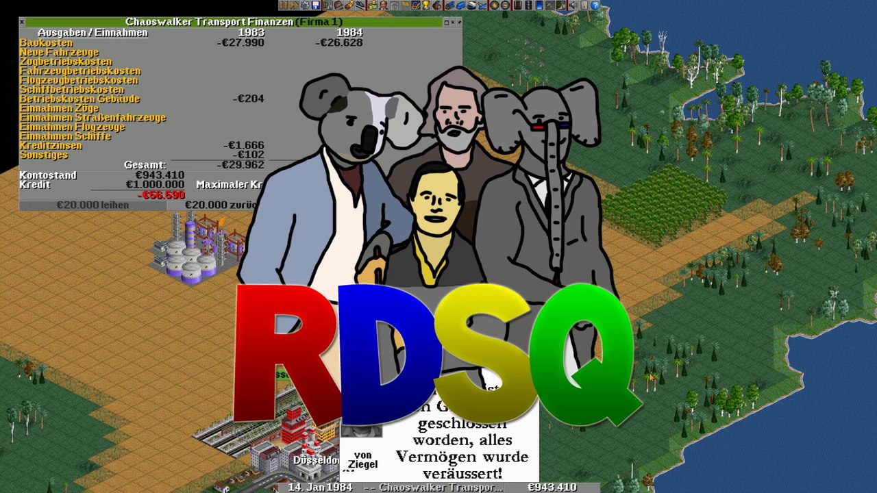 Einstieg ins Verkehrsgeschäft! | OpenTTD ★ RDSQ 86 (Feat. Grim Unleashed)