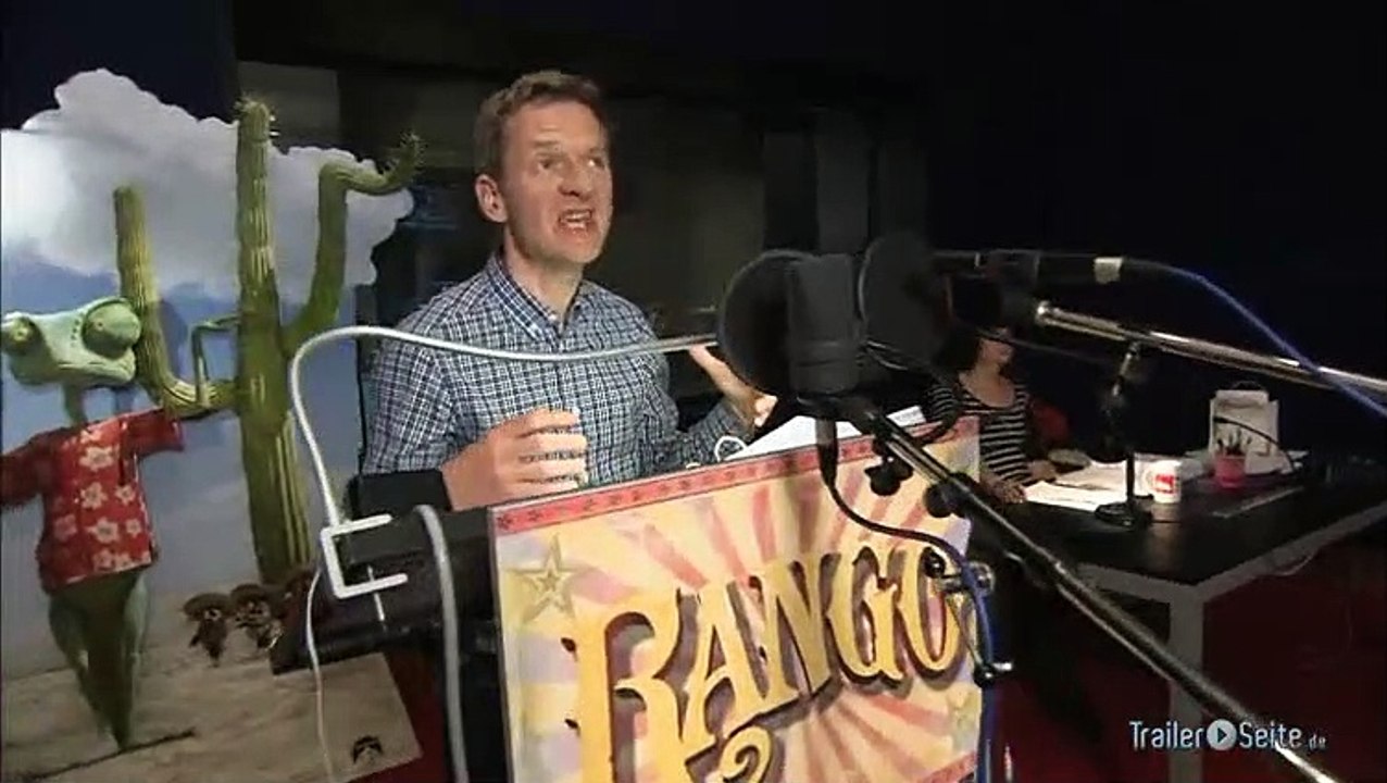 Die Synchronsprecher von Rango bei der Arbeit (2012)