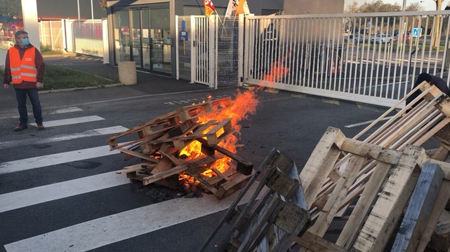 Jour de grève à Nokia Lannion