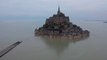 Le Mont-Saint-Michel coupé du monde pendant quelques heures à cause d'une grande marée