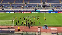 Borussia Dortmund, la rifinitura dei tedeschi allo stadio Olimpico