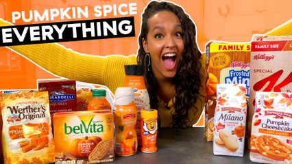 Trying All Of The New And Most Popular Pumpkin Spiced Grocery Store Items