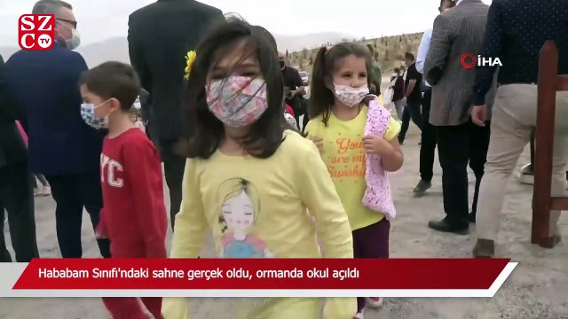 Hababam Sınıfı'ndaki sahne gerçek oldu, ormanda okul açıldı