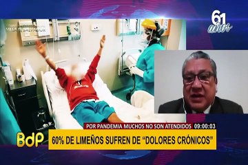 Preocupante: 60% de limeños sufren dolores crónicos pero mayoría no recibe tratamiento