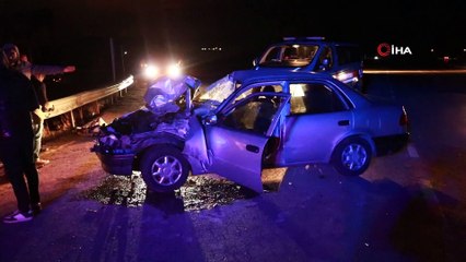 Otomobil pancar yüklü tırın altına girdi: 1 ağır yaralı