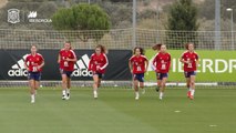 Entrenamiento de la Selección española femenina de fútbol