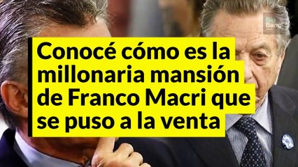 Conocé cómo es por dentro la millonaria mansión de Franco Macri que se puso a la venta
