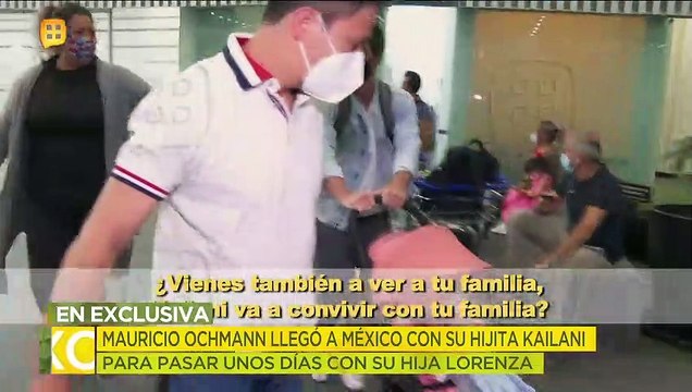 Mauricio Ochmann llegó a la Ciudad de México en compañía de su pequeña hija Kailani. | Ventaneando