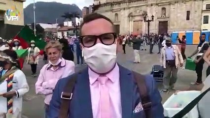 Así se vivió la minga indígena en Bogotá