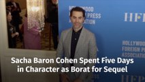 Sacha Baron Cohen Is Dedicated When Acting